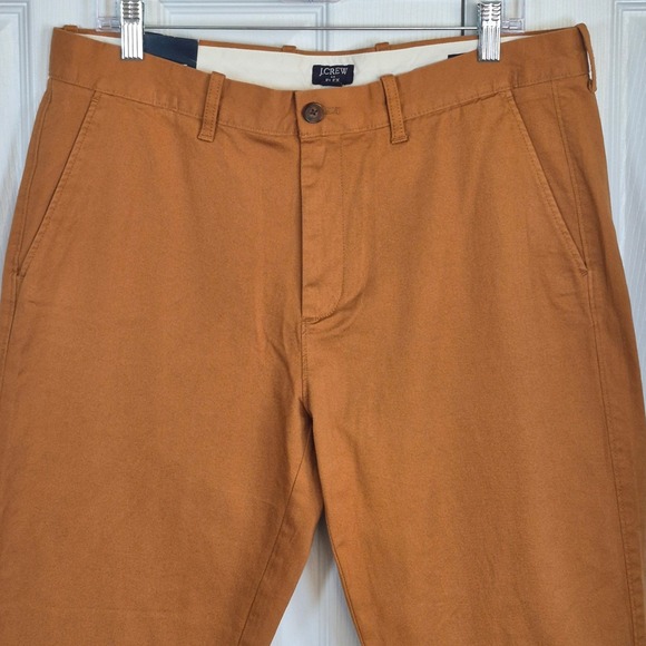 J. Crew flex pants straight 34x32 mens dress pants kakhi brown - Picture 2 of 12